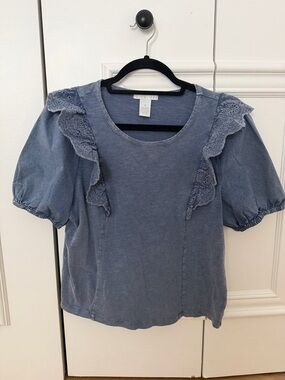 Design history blue blouse